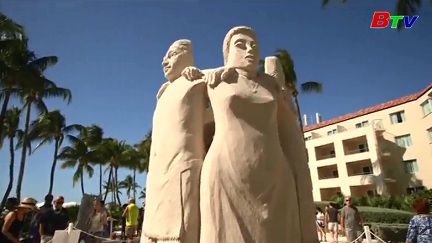Cuộc thi điêu khắc cát nghệ thuật quốc tế tại Florida